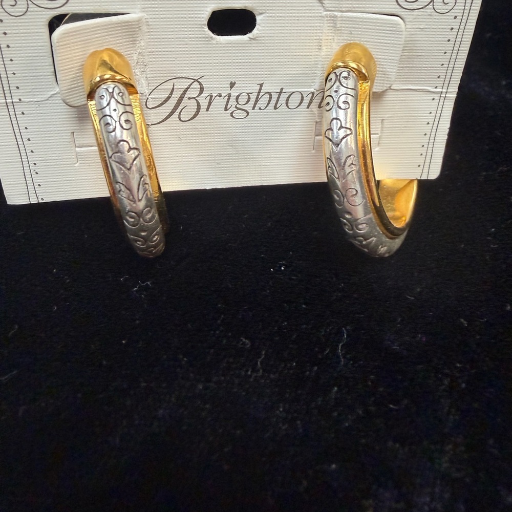 Brighton Two-Tone Gold and Silver Earrings